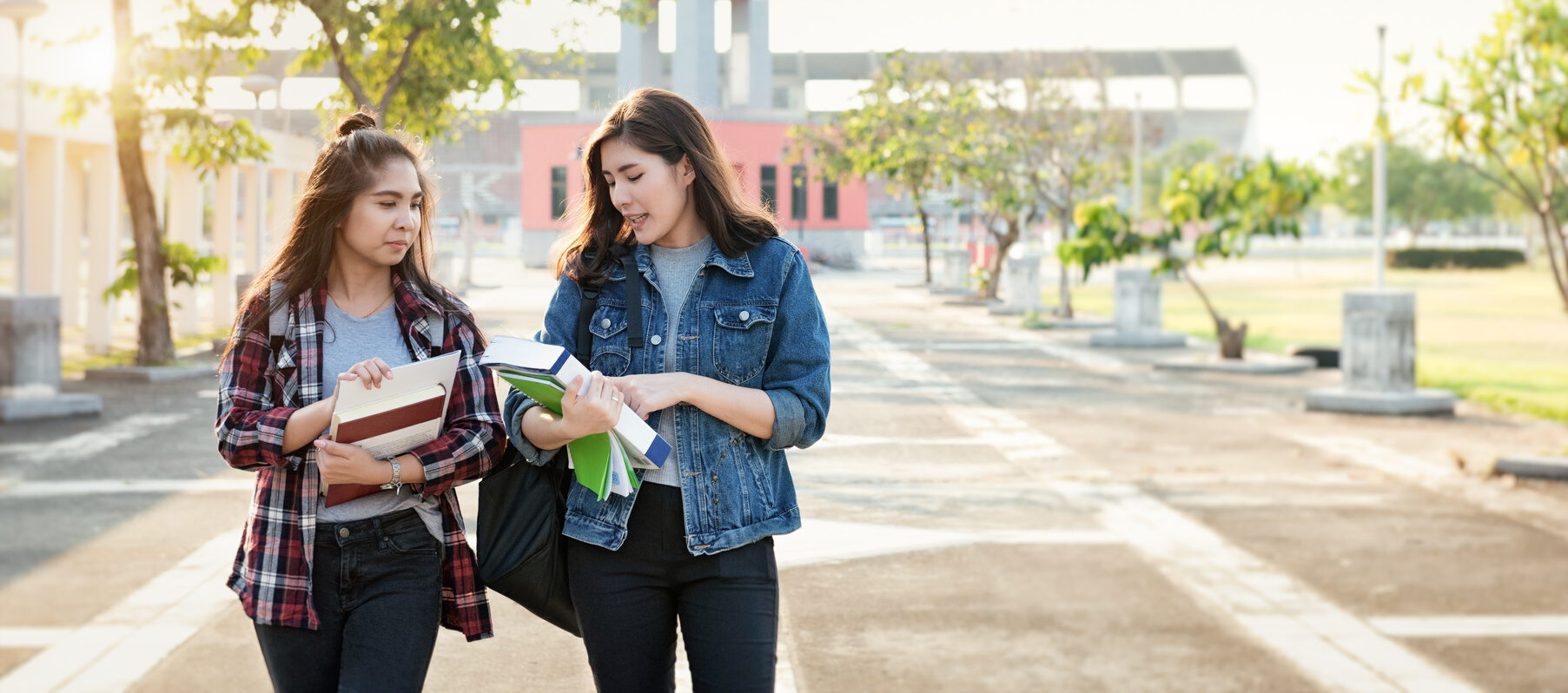 Asian female student