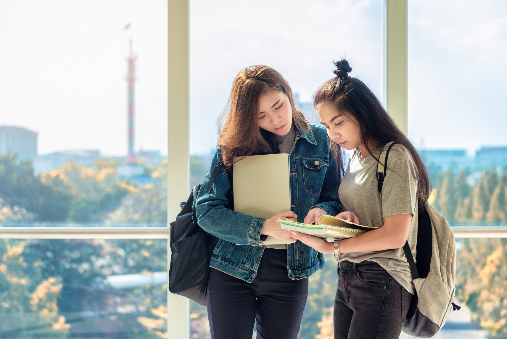 Asian female students